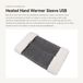 Merkloos / Sans marque GV Solutions Heated Hand Warmer Sleeve - USB Oplaadbare Handwarmer - Grijs