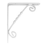 AMIG Plankdrager/steun/beugel Decoratief - metaal - wit - H250 x B200 mm - Tot 60 kg