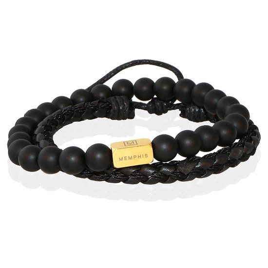 Memphis DUO Heren Armbanden set Lucky John-19cm