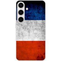 Samsung Galaxy S24 Drapeau france Verstevigd hoesje met sublimatie bedrukking
