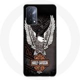 Maniacase Oppo A93 5G Hoesje Harley Davidson Mini Poster Logo Adelaar