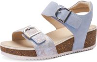 ara Sandaal Norderney cielo dames platte sandalen leer bleu glitter 40 EU