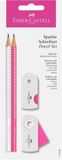 Faber-Castell Sparkle schrijfset wit/roze