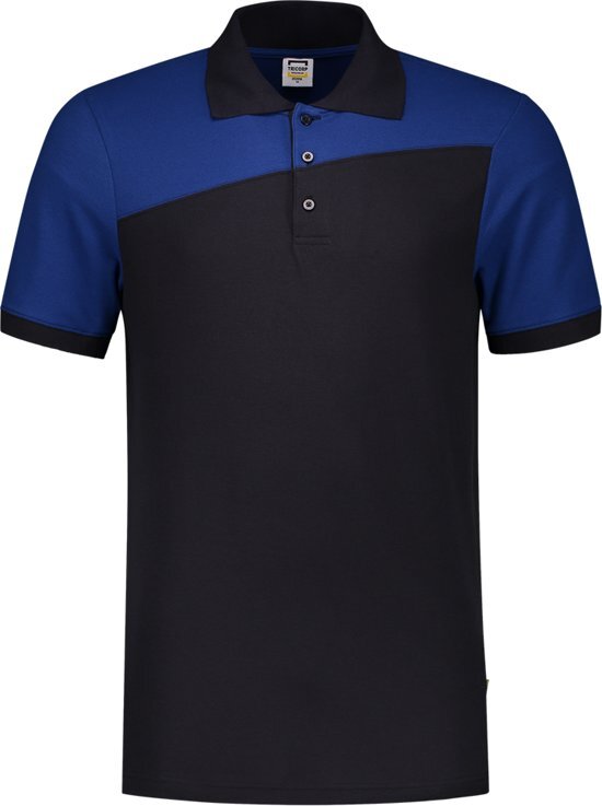 Tricorp poloshirt Bicolor Naden - 202006 - Navy/koningsblauw - maat L