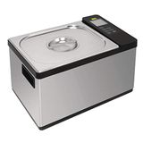 Buffalo 650 w sous vide machine, zwart en roestvrij staal, maximale capaciteit: 12,5 liter, nauwkeurig koken in waterbad, 5° tot 99°c, afmetingen: 280(h) x 415(b) x 265(d)mm, dm869