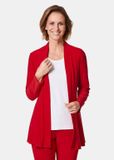 Goldner Jersey-lange jas Licht shirtjackje rood met stretch