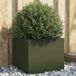 Maison Exclusive - Jardinière, vert olive, 32x30x29 cm, acier