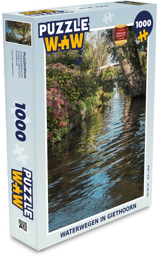 MuchoWow Puzzel Water - Planten - Giethoorn - Legpuzzel - Puzzel 1000 stukjes volwassenen