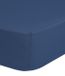 Good Morning Hoeslaken effen kleur - Lits jumeaux 180x200 cm - Denim - 100% Katoen jersey