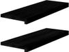 vidaXL - Marches d'escalier - 2 pièces - 70x25x2 cm - Chêne massif - Brun foncé