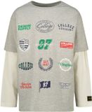 Vingino - Harbor - Jongens T-shirt - Korte mouw - Katoen - Fearless grey melee - Maat 164