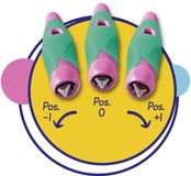 STABILO Ergonomische schoolpen EASYbirdy, A, berry/roze, linkshandig