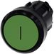 Siemens 3SU10000AB400AC0 3SU1000-0AB40-0AC0 Druktoets Kunststof frontring, Rond Knop Zwart, Groen 1 stuk(s) Piece