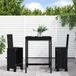 Maison Exclusive - Ensemble de jardin pour le jardin, composé de 3 pièces, noir, en bois de pin massif