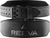 Reeva Lifting Belt met Dubbele Gesp - Maat XL - Zwart Leren Gewichthefriem