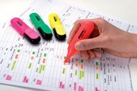Kores Markeerstiften 'Bright Liner', Set van 4 stuks