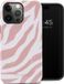Selencia Coque iPhone 14 Pro Max - Vivid Backcover - Colorful Zebra Old Pink