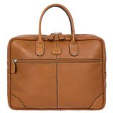 BRIC'S Life Briefcase Leather Bruine Laptoptas