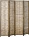 HOMCOM Paravent Paulownia 160x1,8x170cm Marron