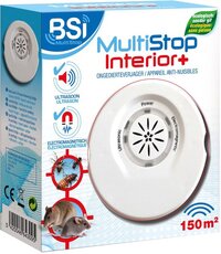 BSI MultiStop Interior Plus Ongedierteverjager - Ultrasoon & Elektromagnetisch - 150 m² - Wit
