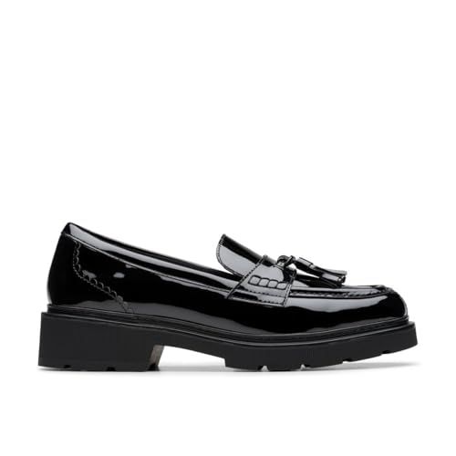 Clarks Lauryl Tassel Womens Black Pat, 7