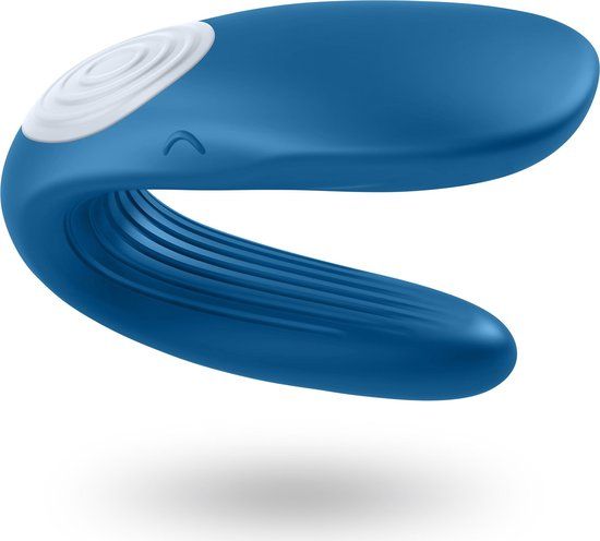 Double Whale Partner Vibrator - Blue - USB Rechargeable