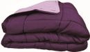 POYET MOTTE Dekbed, tweekleurig, polyester, pruim, 160 x 220 cm, CALGARY