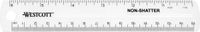 Westcott liniaal - 15 cm - transparant - flexibel - voor linkshandigen - AC-E10122