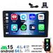 Autoradio - Radio Android 2-DIN - écran tactile 9 pouces - 4 Go de RAM / 64 Go de stockage - Prise en charge de la caméra AHD - Microphone - CarPlay et GPS - Convient pour Ford Transit MK7, Focus II, Kuga, Fiesta, S-Max