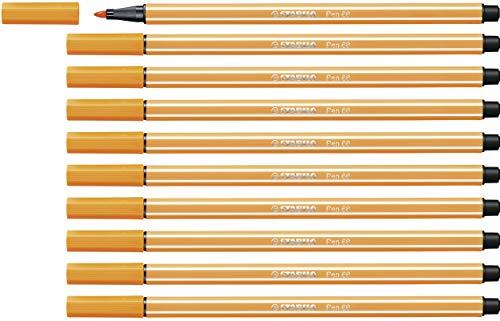 Stabilo Premium Viltstift - Pen 68 - 10 stuks - oranje