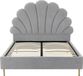 Vente-unique Bedframe stof lichtgrijs 160 x 200 cm