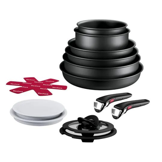 Tefal Ingenio Resist - Pannenset - 13-delig - Inductie - Stapelbaar - Afneembare Handgrepen - Ruimtebesparend