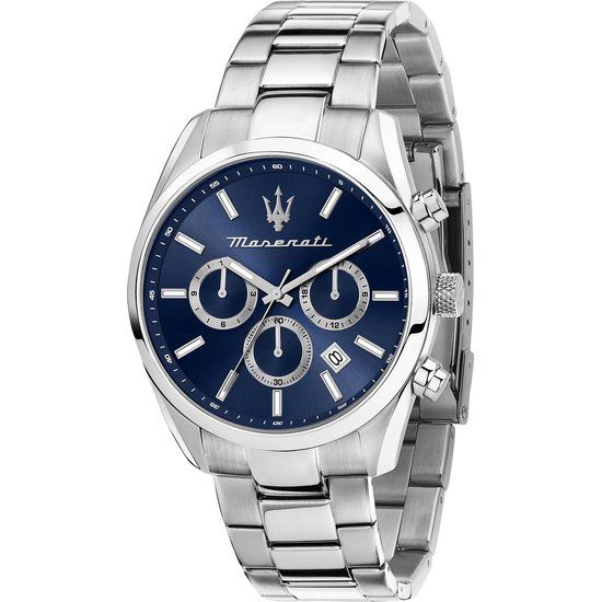 Maserati Attrazione R8853151005 Herenhorloge - Zilverkleurig - Staal - 43mm