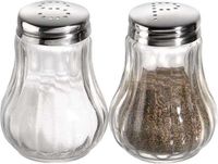 APS Peper & zout strooiers - Set 2 stuks - golvend model - Glas/RVS
