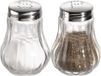 APS Peper & zout strooiers - Set 2 stuks - golvend model - Glas/RVS