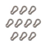Chapuis 120/80Z set van 10 brandweerkarabijnhaken - verzinkt staal - diameter 8 mm - lengte 80 mm