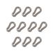 Chapuis 120/80Z set van 10 brandweerkarabijnhaken - verzinkt staal - diameter 8 mm - lengte 80 mm