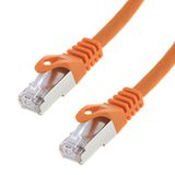 Netwerkkabel Seki Netwerkkabel S/FTP PIMF Cat. 7; 5 meter; patchkabel voor Gigabit Ethernet; oranje