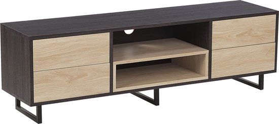 Beliani MAINE TV-meubel - Lichte houtkleur - MDF - 140 cm