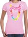 Bellatio Decorations Tropical party T-shirt dames - bloemenkrans - licht roze - carnaval/themafeest XXL