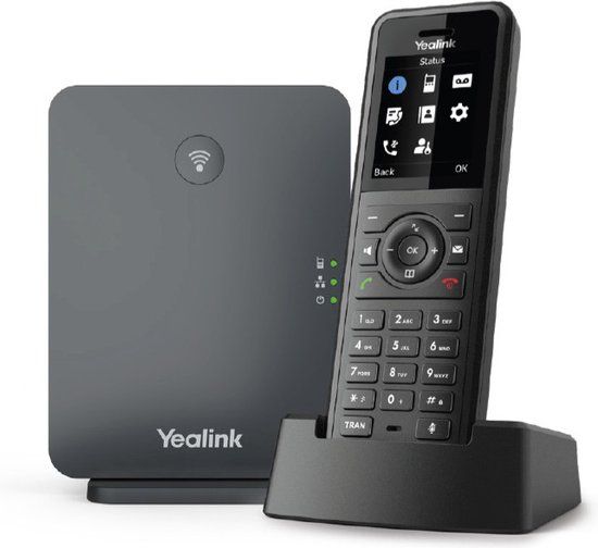 Yealink W77P IP telefoon Zwart TFT