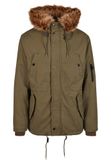 Brandit Tussenparka 'Fish Tail' bruin / kaki