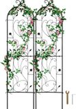 VEVOR Set van 2 Trellis Klimhulp Planten Trellis 38x152cm Metaal