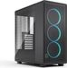 Fractal Design FD-C-EPO1A-04 zwarte PC-behuizing met TG RGB-verlichting en aansluiting voor componenten