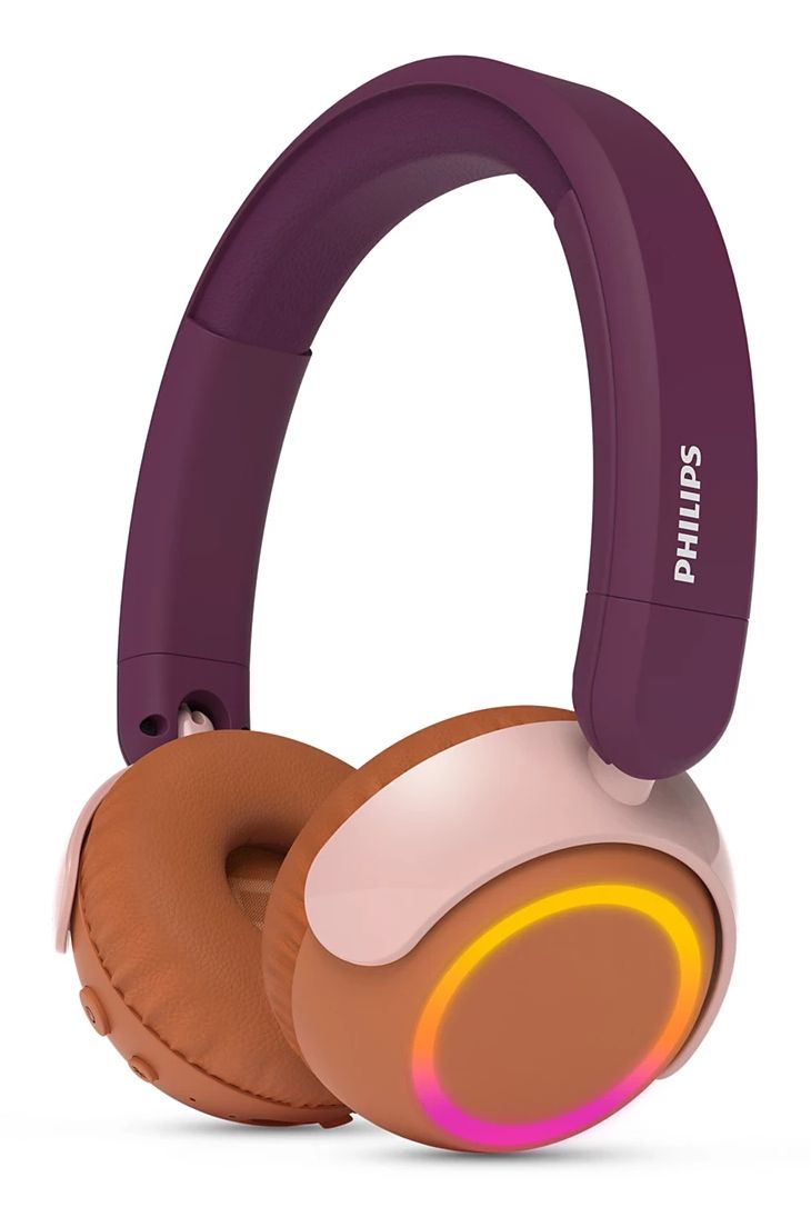 Philips Sound Philips TAK4200MP On Ear Draadloze Hoofdtelefoon voor Kinderen - 45 uur - Paars Roze Oranje