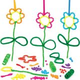 Baker Ross Bloem Decoraties met Kralen - Knutselspullen voor Kinderen (5 stuks)