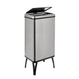 WELL HOME Intelligente vuilnisemmer met automatisch openen en handcontact, 50 l, grijs