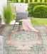 the carpet Palma – Indoor & Outdoor Vloerkleed, Weerbestendig & Onderhoudsvriendelijk – Oosters Patroon – Roze – 240 x 340 cm