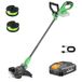 WORKPRO X Accu-grastrimmer 20 V met 4,0 Ah accu & Type-C oplaadkabel, 2-in-1 draadloze gazonrandsnijkant incl. 2 x 5 m nylondraad, 30 cm snijdiameter met draaibare trimmerkop