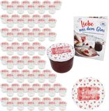 MamboCat Set van 100 bekers 230 ml To 82 Made with love deksel incl. receptenboekje